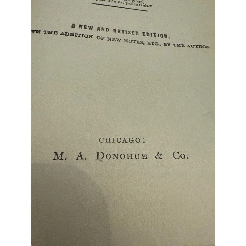 Thaddeus of Warsaw Jane Porter‎ Antique 1904 Pictorial Hardcover MA Donohue Co